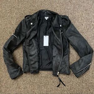 Nwt Faux Shearling Motor Jacket